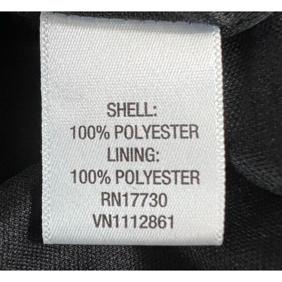 Merona Women's Black Short Sleeve Dress Tie Waist Polyester Size L - Picture 5 of 12